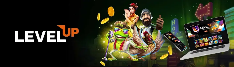 Level Up Casino Willkommensbanner